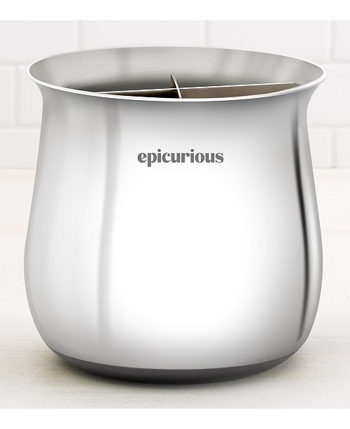 Epicurious Utensil Holder Gift Boxed in White