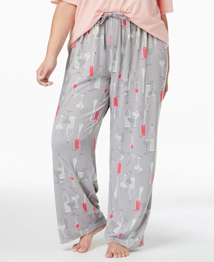 Hue Plus Size Printed Pajama Pants Macy's