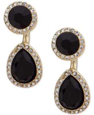 Ivanka Trump - Gold-Tone Crystal & Stone Ear Jacket Earrings