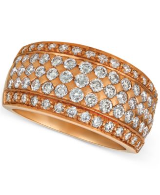 Le Vian - Diamond Pav&eacute; Wide Multi-Row Ring (1-1/2 ct. t.w.) in 14k Rose Gold