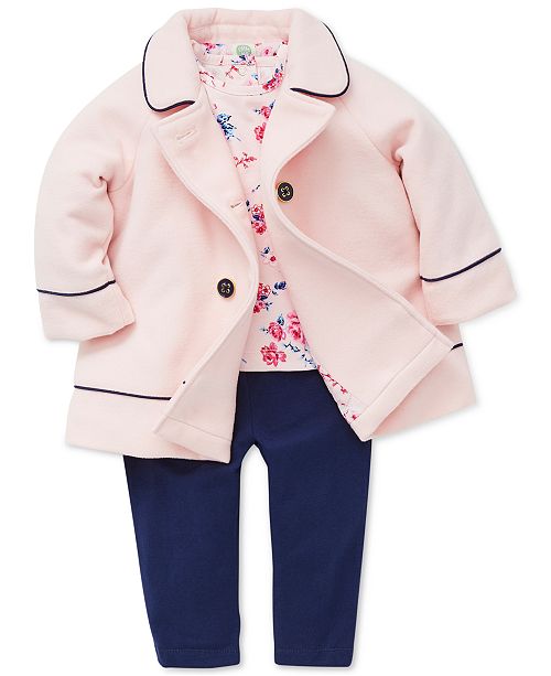 Little Me Baby Girls 3Pc. Swing Jacket, Top & Leggings Set & Reviews