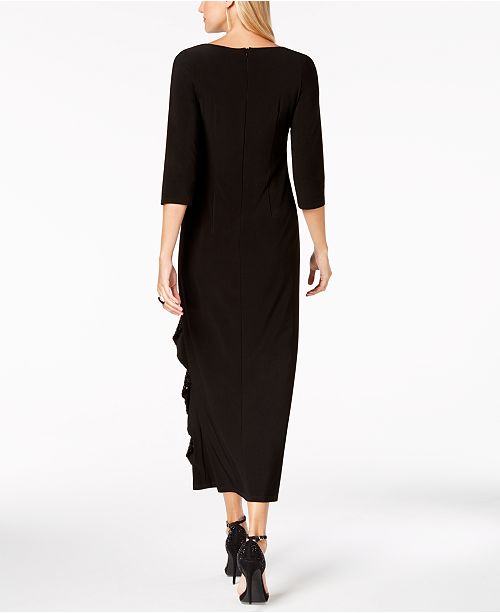 R & M Richards Cascading Sequin-Embellished Dress - Dresses - Women ...