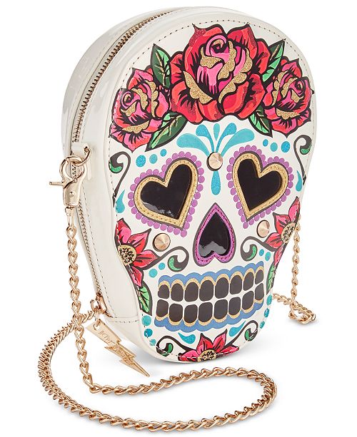 Betsey Johnson Sugar Skull Crossbody & Reviews Handbags & Accessories