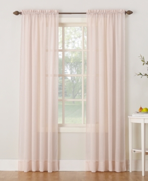 No. 918 Crushed Sheer Voile 51" X 95" Curtain Panel In Whisper