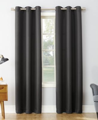 Montego Casual Textured Semi-Sheer Grommet Curtain Panel
