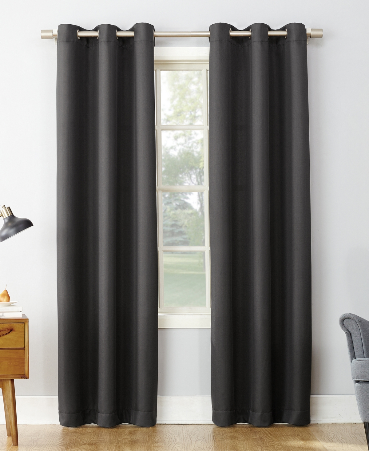 Montego 48'' x 95'' Grommet Top Curtain Panel