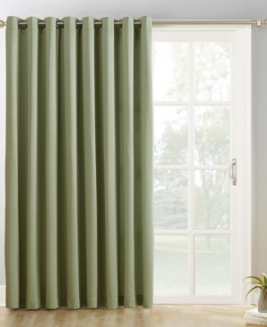 Sun Zero Preston 100" X 84" Grommet Top Blackout Patio Curtain Panel In Sage