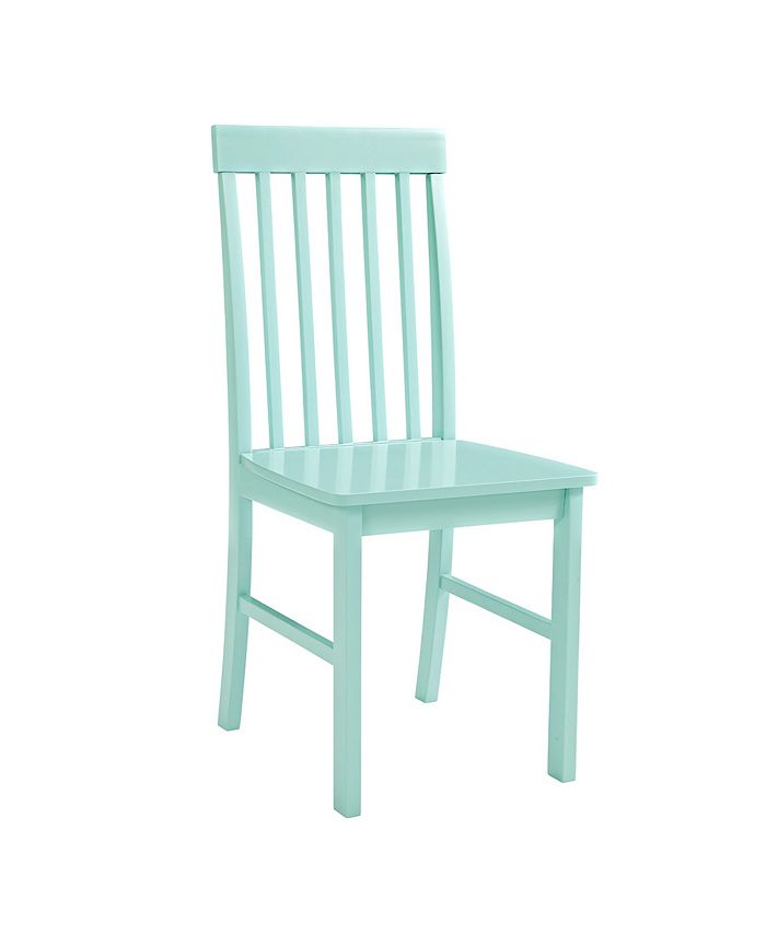 Walker Edison 5 Piece Mid Century White Wood Kitchen Dining Table Set