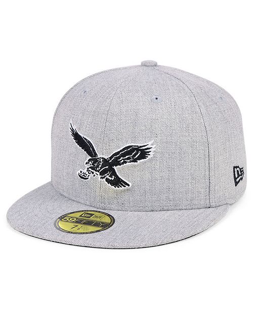 New Era Philadelphia Eagles Heather Black White 59fifty Fitted Cap Reviews Sports Fan Shop By Lids Men Macy S