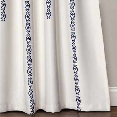 Medallion Stripe 52" x 84" Curtain Set