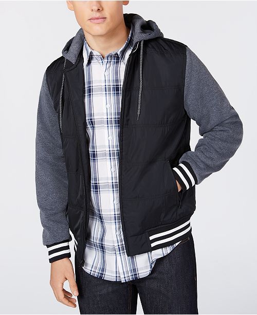 American Rag Men's Fleece Varsity Jacket, Created for Macy's & Reviews