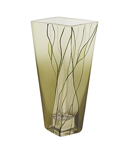 Badash Crystal Evergreen 8 Inch Square Vase & Reviews Vases Home Decor Macy's