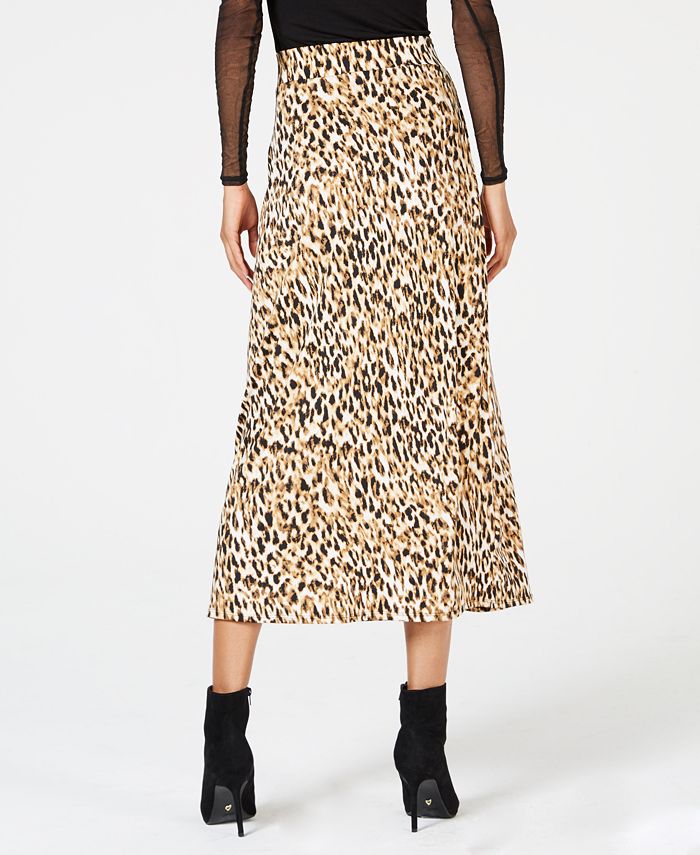 Thalia Sodi Leopard-Print Skirt, Created for Macy's - Macy's