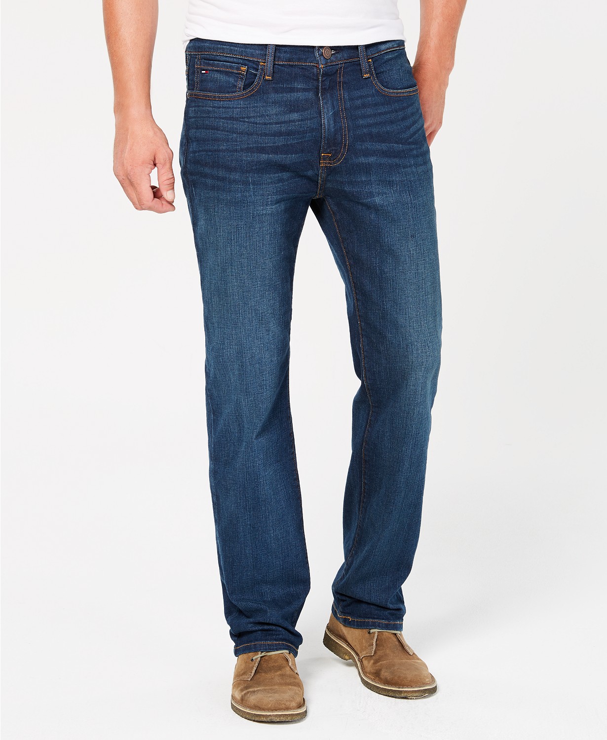 Mens Big & Tall Relaxed Fit Stretch Jeans, Created for Macys