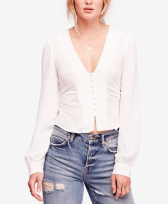 Free People - Maise Smocked-Back Blouse