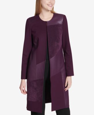 Calvin Klein - Mixed-Media Topper Jacket