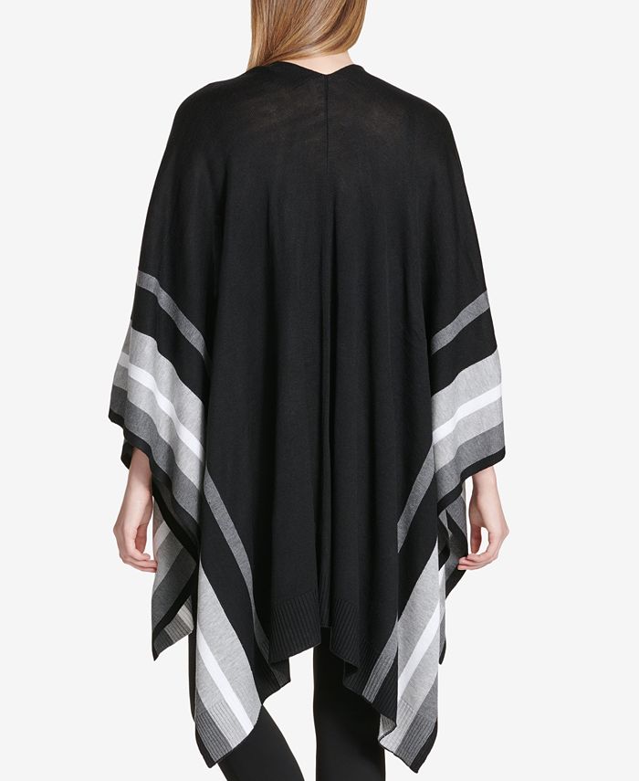 Calvin Klein Draped Poncho Shawl Sweater & Reviews - Sweaters - Women ...
