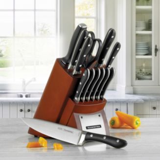 Forged 15 Pc Cutlery/Steak Knife Set with Hardwood Counter Block -  Tramontina US