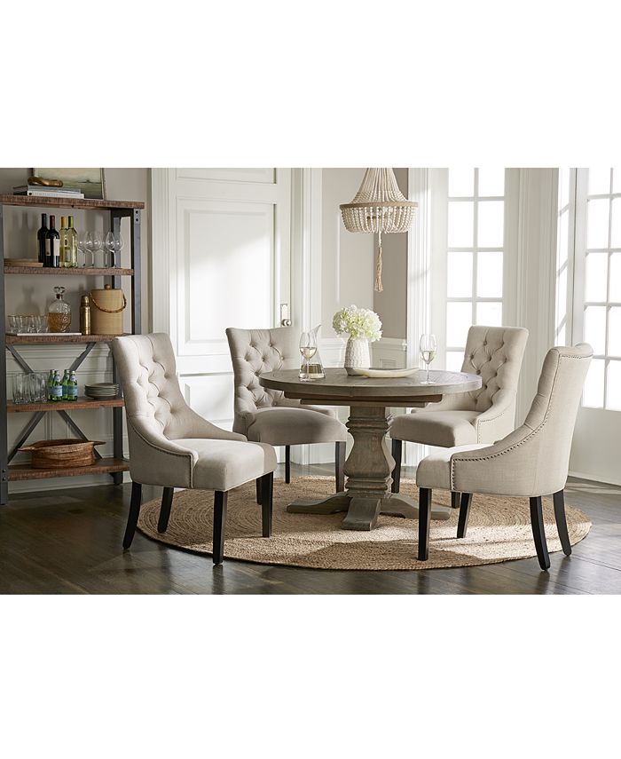 Furniture Tristan Round Expandable Dining Table, Created for Macy's