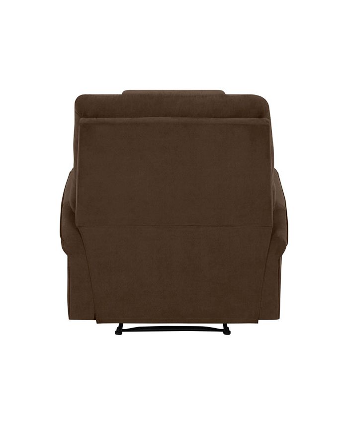 ProLounger Blakeleigh Wall Hugger Dark Brown Microfiber Recliner Macy's