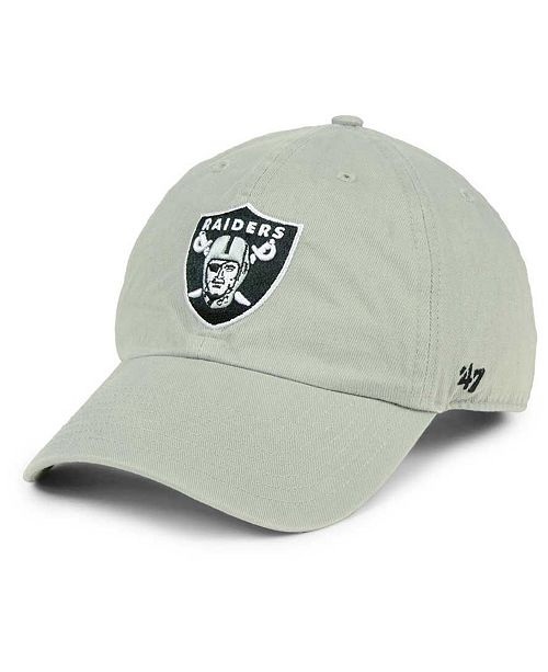 47 Brand Oakland Raiders Clean Up Strapback Cap Reviews Sports Fan Shop By Lids Men Macy S