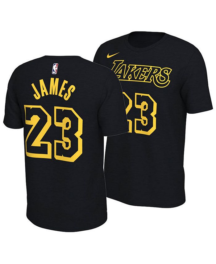 Nike LeBron James Los Angeles Lakers City Edition T-Shirt, Big Boys (8-20)  - Macy's