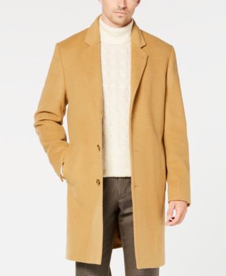 Michael Kors Michael Kors Men's Madison Wool Blend Modern-Fit Overcoat ...