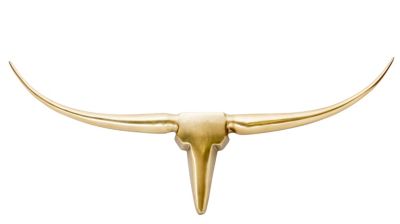 Moe's Home Collection - LONGHORN WALL DECOR SMALL GOLD