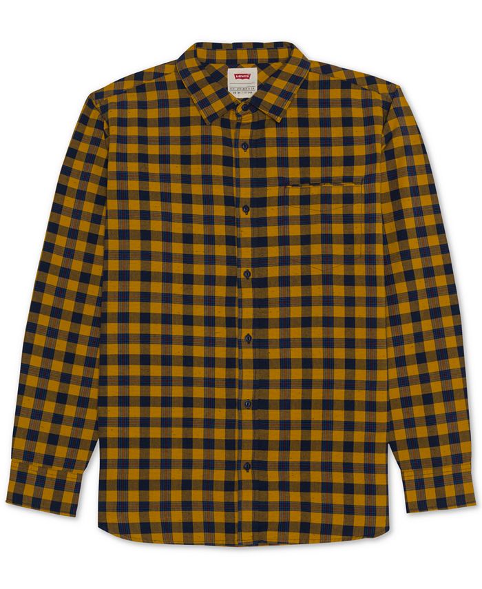 Levi's Men's Prato Plaid Oxford Shirt - Macy's