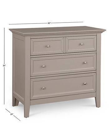 Furniture Sanibel 3 Drawer Bachelor S, White Dresser Chest And Nightstand Setups