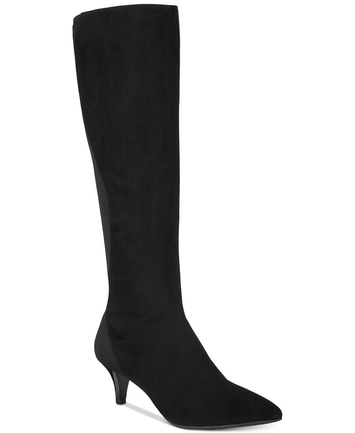 Bandolino Wright Pointed-Toe Kitten Heel Dress Boots - Macy's