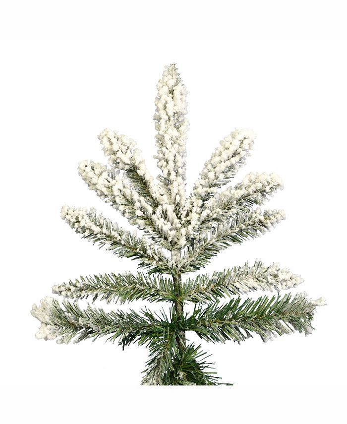 Vickerman 7.5' Flocked Utica Fir Artificial Christmas Tree Unlit Macy's