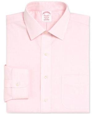 UPC 888768222489 product image for Brooks Brothers Men's Madison Classic/Regular Fit Non-Iron Solid Pinpoint Solid  | upcitemdb.com