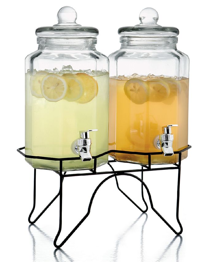 The Cellar Double Beverage Dispenser with Stand, Created for Macy's - Macy's