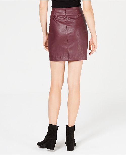 Bar III Faux-Leather Skirt, Created for Macy's - Skirts - Women - Macy's