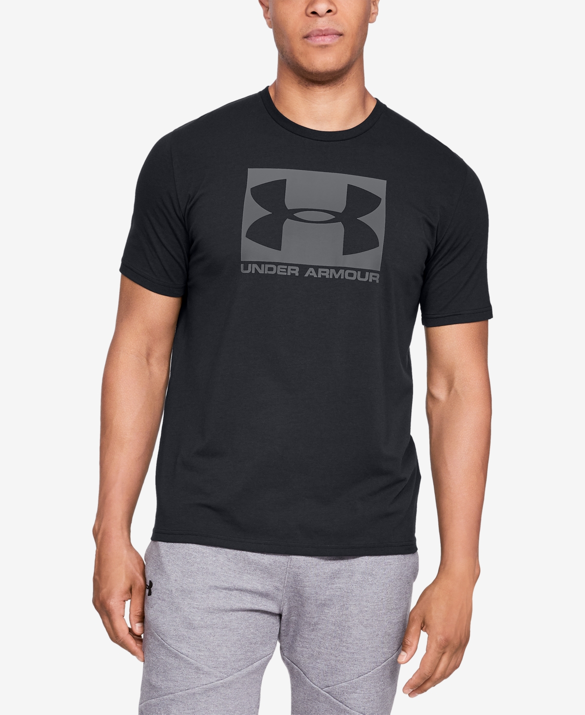 Men's Boxed Sportstyle T-Shirt - Black/Steel