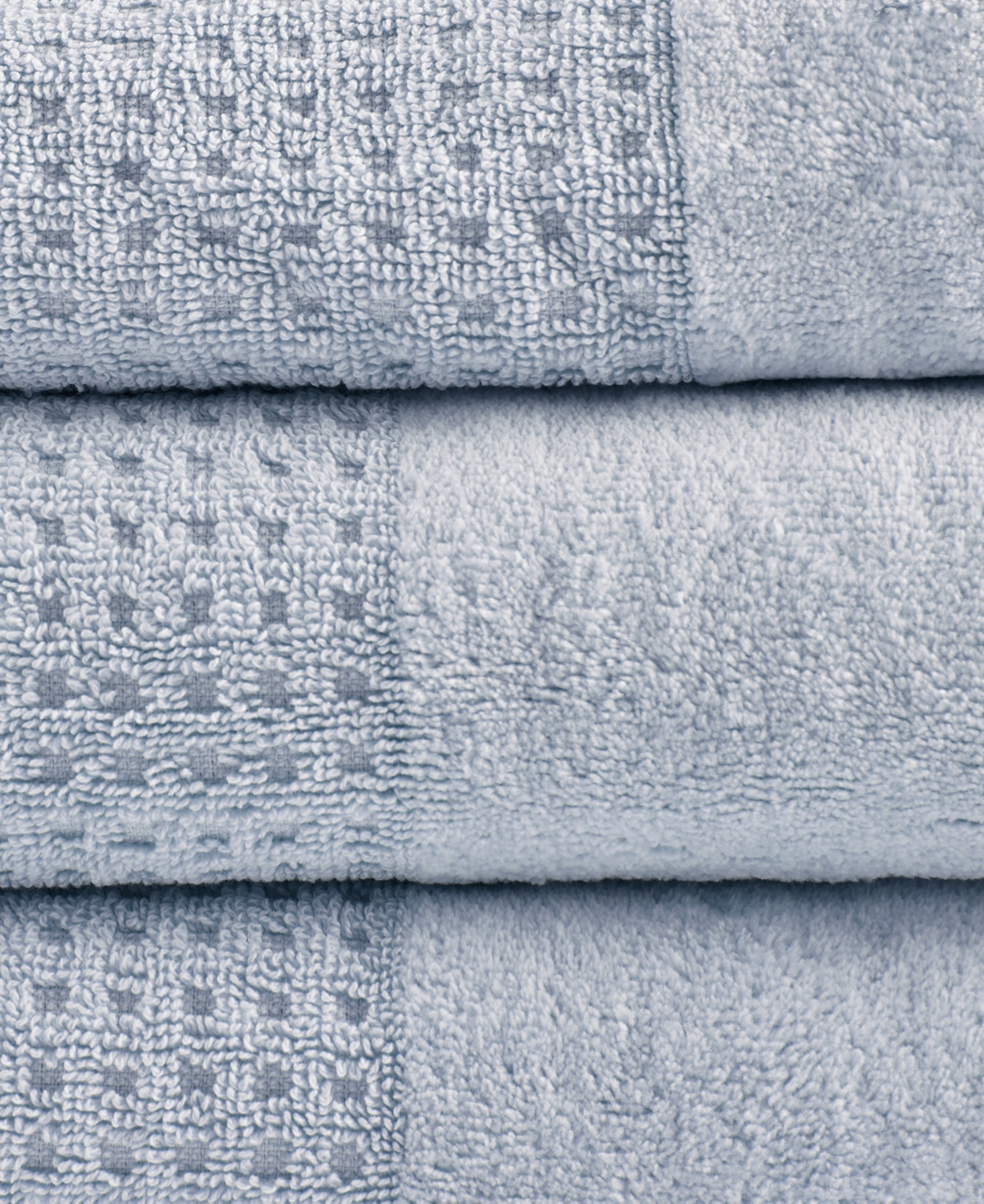Madison Park Spa Waffle Jacquard 600 Gsm Combed Cotton 6-Pc. Towel Set