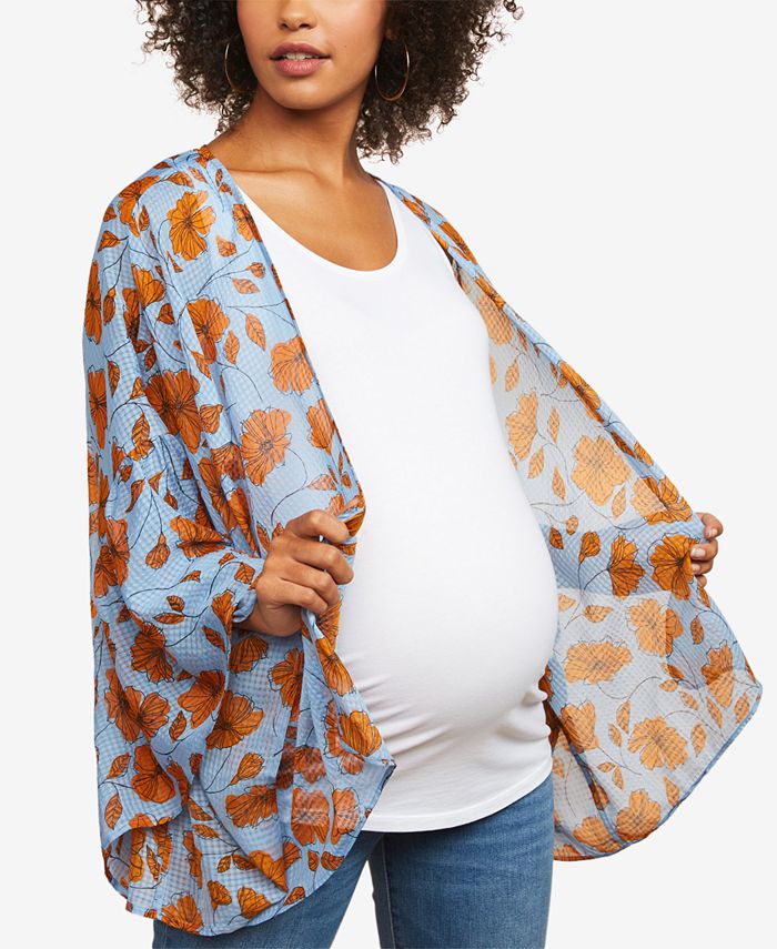 Motherhood Maternity Printed Kimono Blouse Macy's