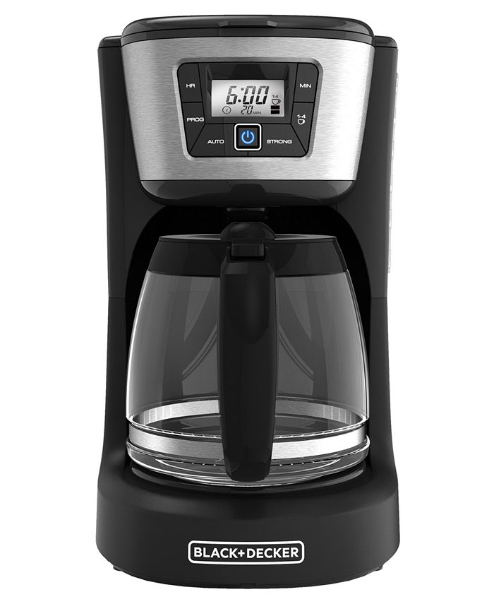 Black & Decker 12-Cup Programmable Coffee Maker, Black, CM1160B - Macy's