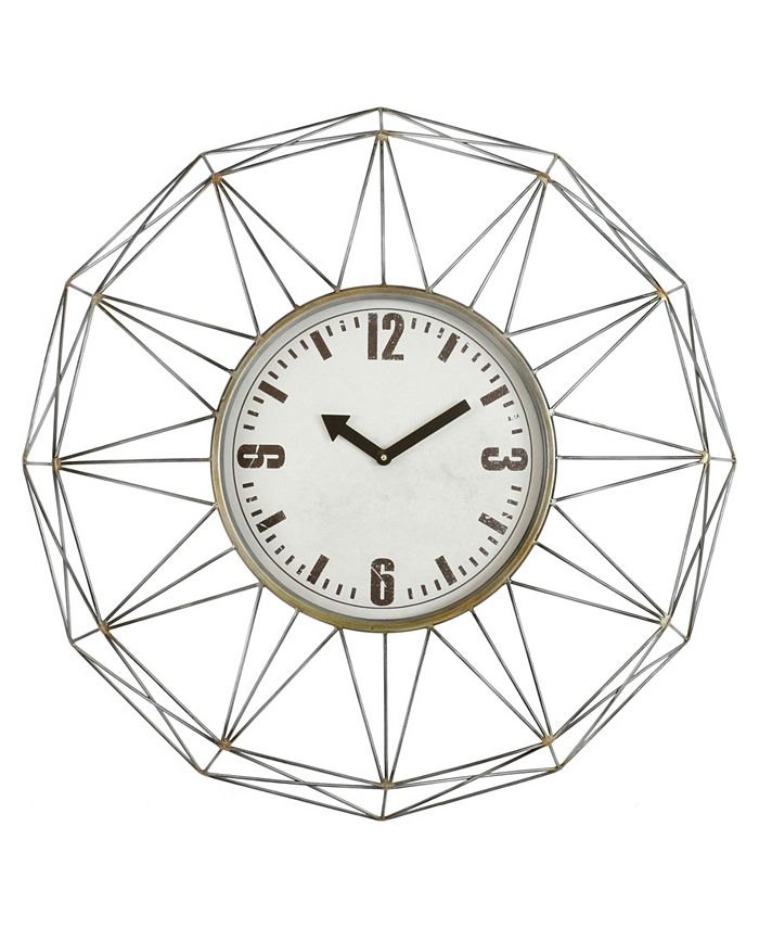 Aspire Home Accents Kaylin Metal Wall Clock Macy's
