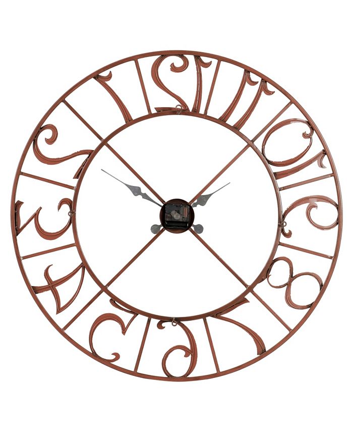 Aspire Home Accents Zandra Metal Wall Clock Macy's