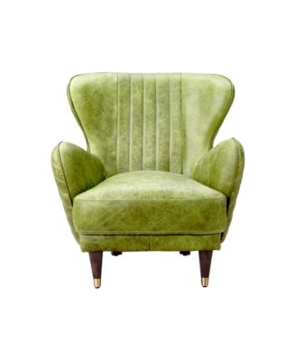 Moe's Home Collection - KEATON LEATHER ARM CHAIR EMERALD