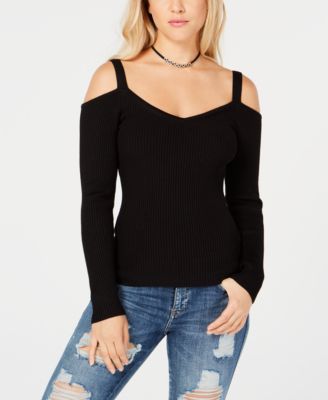 guess cold shoulder sweater