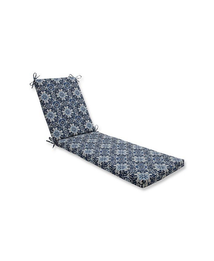 Pillow Perfect Woodblock Prism Blue Chaise Lounge Cushion Macys 5440