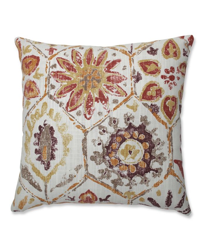 Pillow Perfect Antique Stone Spice 16.5" Throw Pillow Macy's