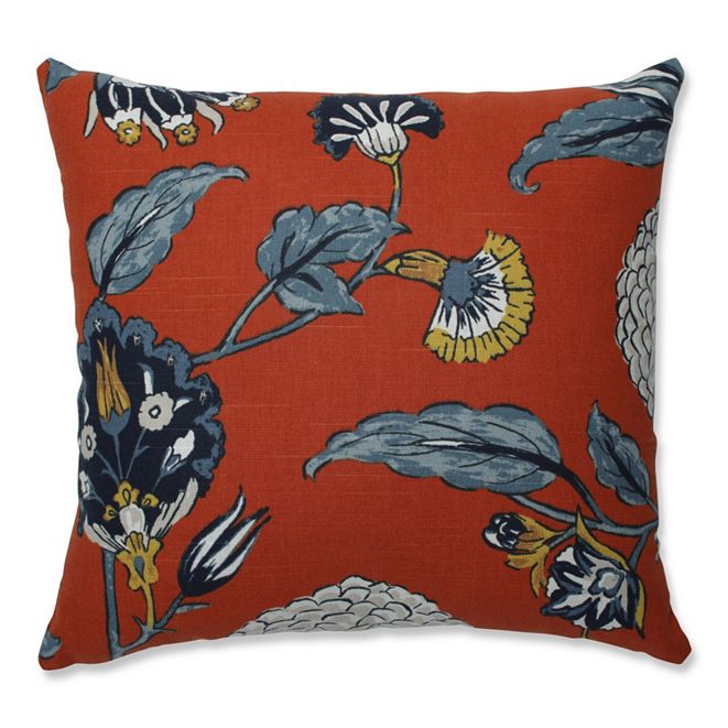 Pillow Perfect Auretta Persimmon 16.5" Throw Pillow