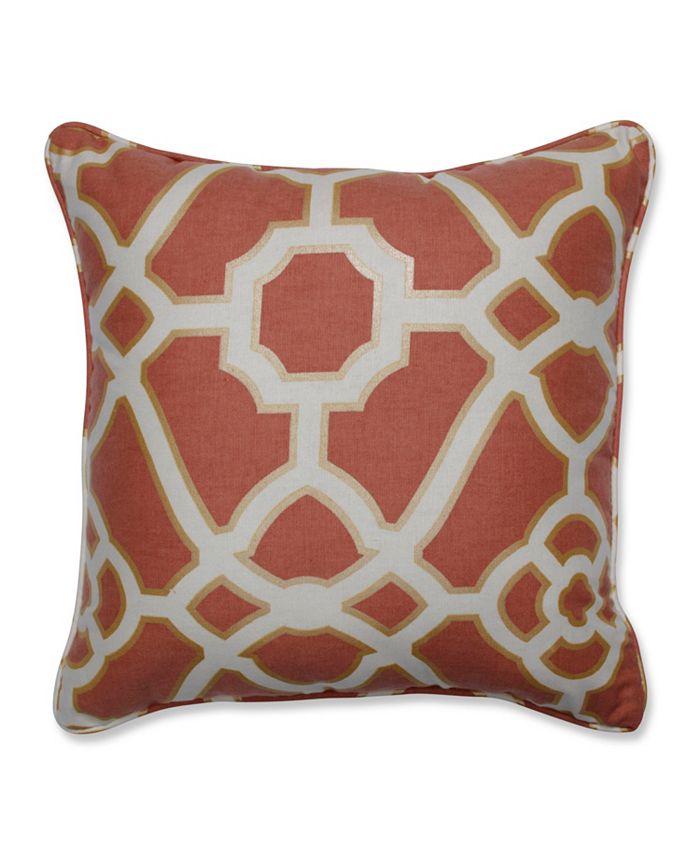 Pillow Perfect - Burnished Tile Spice 16.5-inch Throw Pillow