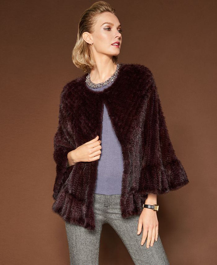 The Fur Vault Mink Fur Cape Macy's