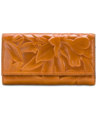 Patricia Nash floral-embossed outlet wristlet