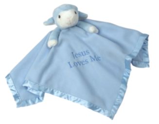 Lamb Baby Blanket, Blue